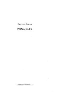 cover of the book Zona Saer