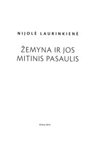 cover of the book Žemyna ir jos mitinis pasaulis