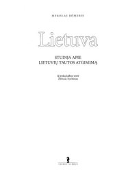 cover of the book Lietuva: studija apie lietuvių tautos atgimimą