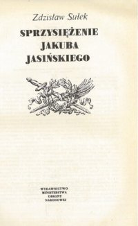 cover of the book Sprzysiężenie Jakuba Jasińskiego