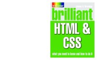 cover of the book Brilliant HTML and CSS