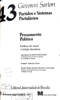 cover of the book Partidos e Sistemas Partidários