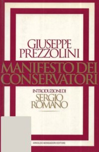 cover of the book Manifesto dei conservatori