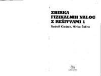 cover of the book Zbirka fizikalnih nalog z rešitvami 1