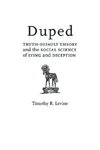 cover of the book Duped: Truth-Default Theory and the Social Science of Lying and Deception