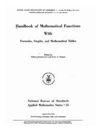 cover of the book Handbook of Mathematical Functions