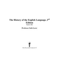 cover of the book The history of the English language