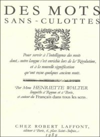 cover of the book Des mots sans-culottes