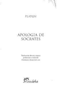 cover of the book Apología de Sócrates