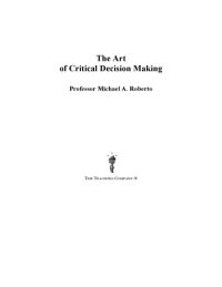 cover of the book The art of critical decision making