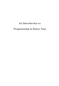 cover of the book An Introduction to Programming in Emacs Lisp