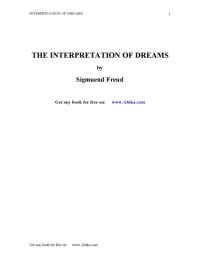 cover of the book The Interpretation Of Dreams