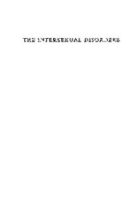 cover of the book The Intersexual Disorders