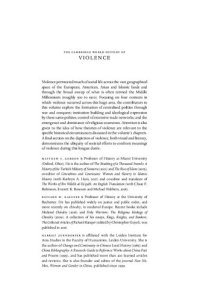 cover of the book The Cambridge World History of Violence: Volume 2