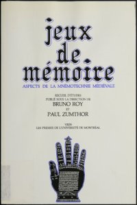 cover of the book Jeux de mémoire : aspects de la mnémotechnie médiévale