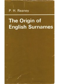 cover of the book The Origin of English Surnames