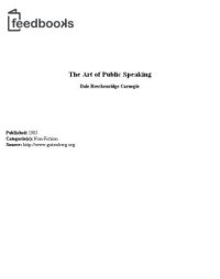 cover of the book The Art of Public Speaking