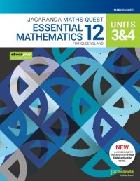 cover of the book Jacaranda Maths Quest 12 Essential Mathematics Units 3 & 4 for Queensland