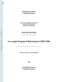 cover of the book Les camps français d'internement