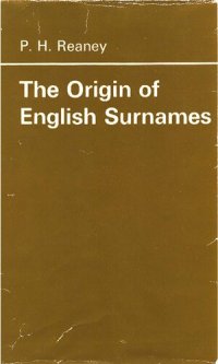 cover of the book The Origin of English Surnames