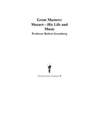 cover of the book Great masters. Mozart, his life and music