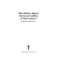 cover of the book Must history repeat the great conflicts of this century?