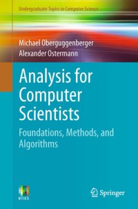 cover of the book Analysis for Computer Scientists: Foundations, Methods, and Algorithms