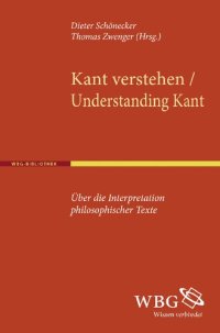 cover of the book Kant verstehen / Understanding Kant