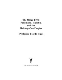 cover of the book The other 1492 : Ferdinand, Isabella, and the making of an empire