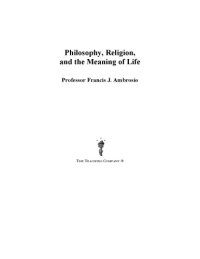 cover of the book Philosophy, religion, and the meaning of life