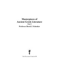 cover of the book Masterpieces of ancient Greek literature