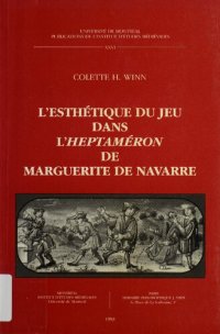 cover of the book L'esthétique du jeu dans l'Heptaméron de Marguerite de Navarre