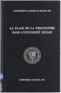 cover of the book La place de la philosophie dans l'université idéale