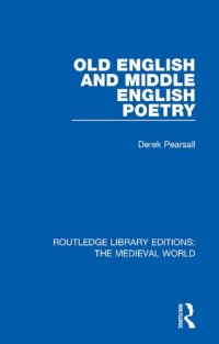 cover of the book Old English and Middle English Poetry