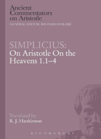 cover of the book Simplicius: On Aristotle On the Heavens 1.1-4