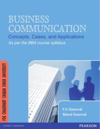 cover of the book Business Communication : Concepts, Cases and Applications (for Chaudhary Charan Singh University)