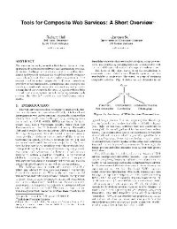 cover of the book Tools for Composite Web Services: A Short Overview