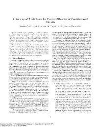 cover of the book A survey of techniques for formal verification of combinational circuits