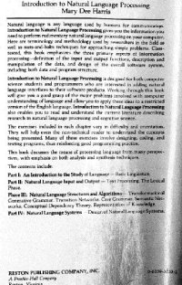 cover of the book Introduction to Natural Language Processing