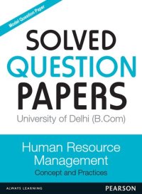 cover of the book Solved Question Paper: Human Resource Management (University of Delhi) (B.Com)