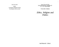 cover of the book Ethics, Religion and Politics