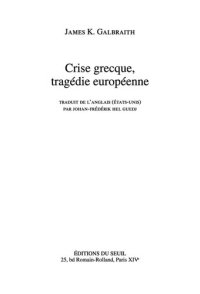 cover of the book Crise grecque, tragédie européenne