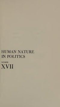 cover of the book Human Nature in Politics