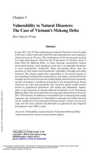 cover of the book Vulnerability to Natural Disasters: The Case of Vietnam’s Mekong Delta