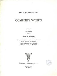 cover of the book Complete works. Volume 1: Two-part ballate