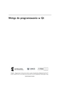 cover of the book Wstęp do programowania w Qt