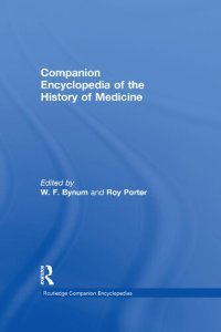 cover of the book Companion Encyclopedia of the History of Medicine (Volume 1 & 2)