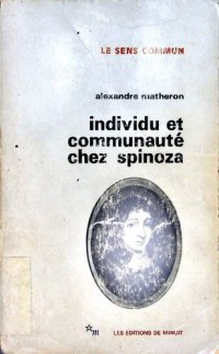 cover of the book Individu et communauté chez Spinoza