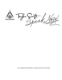 cover of the book Taylor Swift - Speak Now - Guitar Recorded Version