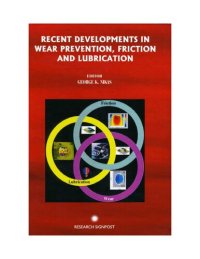 cover of the book Recent Developments in Wear Prevention, Friction and Lubrication